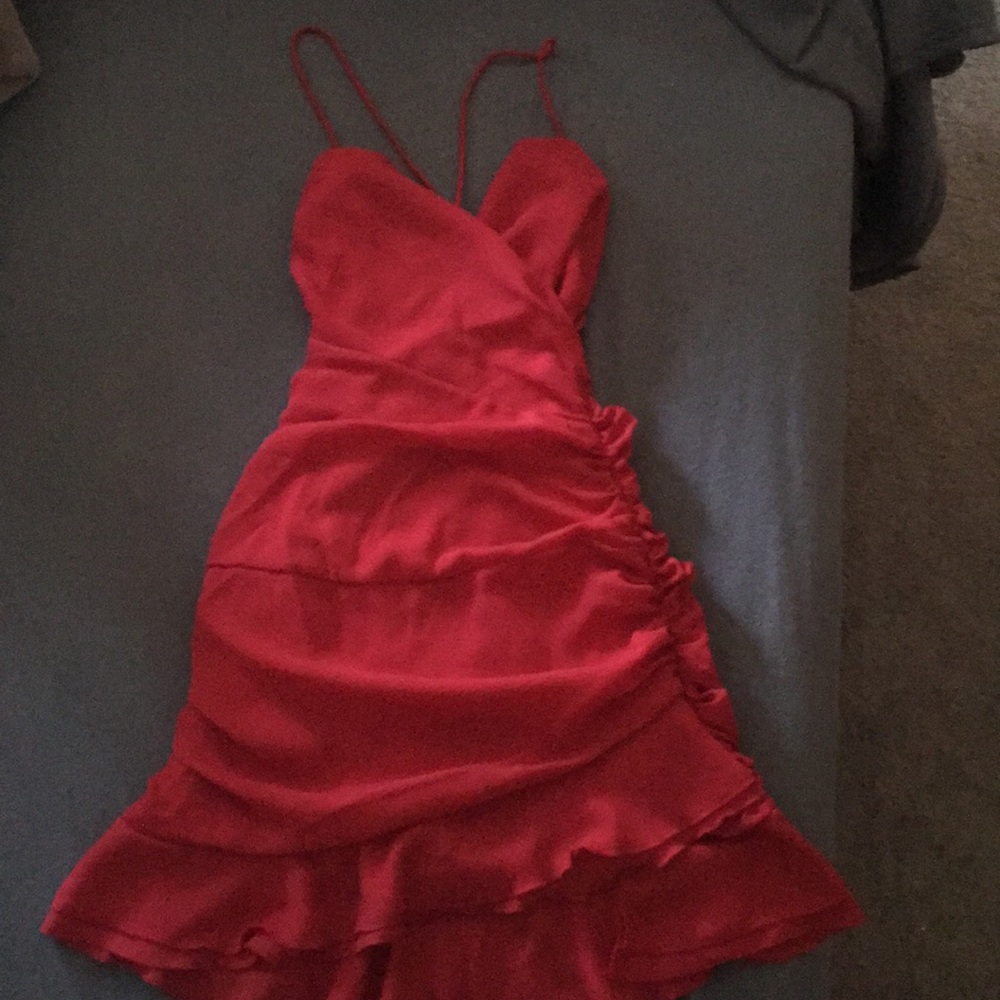 Lucy in The Sky- Avianna pleated ruffle dress